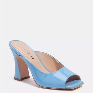 COACH Laurence Slide Sandal Heels in Pool Blue